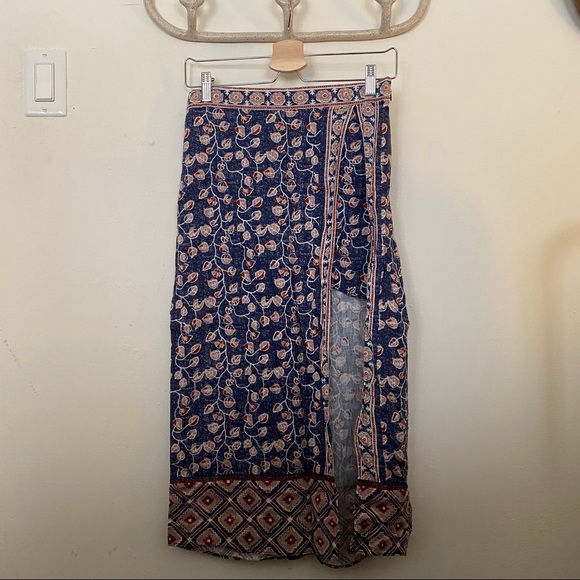 Urban Outfitters Floral Maxi Mini Skirt - Picture 7 of 9